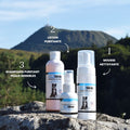 Routine EffiSkin mousse lotion shampoing pour peau sensible