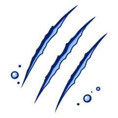 Égratignures symbolisant de petites plaies